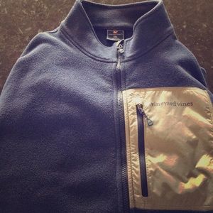 Vineyard vines fleece zip up jacket